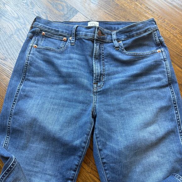 J Crew Jeans Womens 30 Blue Denim Vintage Slim Straight Mid Rise Medium Wash - Picture 1 of 6